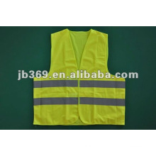 High visibility yellow reflective vest